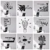 크리에이티브 팀워크는 홈 스터디 회사를위한 꿈의 작업 비닐 벽 스티커를 만듭니다. 회사 사무실 교실 장식 이동식 포스터