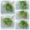 Dekorativa blommor 33 cm konstgjorda baby s Breath Gypsophila bröllopsdekorationer 7 grenar bukett för heminredning sovrum dekoration maison