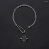 Pendentif Colliers Viking Vegvisir Norse Runes Boussole Collier En Acier Inoxydable Chaîne Amulette Hommes GL0050