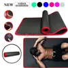 Yoga Mats New 8 Color Hemming 10/15mm Thick High Density NRB Non-Slip Pilates Mat Fitness Sports Gym/Home Tasteless Waterproof Pad J230506