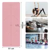 Yoga Matten Mat Met Positie Lijn Fitness Gymnastiek Matten antislip Beginner Sport Tapijt Pads Vrouwen 6mm Matten 183X60 CM J230506