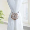 2pcs Stylish Shaped Magnet Flower Curtain Tieback Magnetic Curtains Buckle Window Screening Ball Clip Holder Room Accessories
