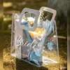 Emballage cadeau personnalisé holographique demoiselle d'honneur fourre-tout irisé Bachelorette fête sac étanche coloré plage douche nuptiale