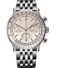 Fashion watches men navitimer designer watch chronograph 2813 movement reloj hombre sapphire 50mm aaa watch stainless steel xb010