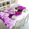 Toalha de mesa estilo europeu praia lavanda flor padrão retangular pano de mesa decoração de casamento restaurante mesa r230605
