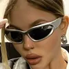 2023 Punk Sonnenbrille Frauen Spiegel Sport Y2K Sonnenbrille Männer UV400 Punk 2022 Shades Bunte Mode Brillen Gafas De Sol