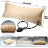 Inflatable Lumbar Support Pillow Portable Lumbar Support Backrest Cushions with Hand pressure inflation for Home Office Car L230523