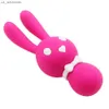 OLO Draagbare Leuke Vibrator G-spot Dildo Vibrator Konijn Stimulator Clitoris Stimulator Vaginale Seksspeeltjes AV Vrouwelijke Masturbator L230523