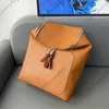 Unisex color matching shoulder backpack Designer Real Leather Classic Luxury Handbags Tote Female Purses 230603