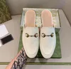 Princetown Designer Chinelos Mulheres Mules Mocassins Corrediças de Couro Corrente de Metal Confortável Sapato Casual Renda Veludo Chinelo Com Sacos De Pó