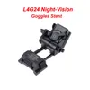 전술 나이트 비전 마운트 고글 L4G24 NVG 마운트 PVS-15 PVS-18 아크 헬멧 레일 IR 라이트 레이저 키트 사냥 액세서리 트레이서 블랙