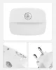 100st LED Motion Sensor Night Light Wireless EU Plug In Lamp White Mini Nightlight Bedroom Badrum Köksskåp Belysning