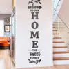 Adesivi murali a specchio 3D Lettere inglesi Casa Famiglia Decalcomanie acriliche autoadesive per la decorazione della stanza domestica Accessori per la decorazione della casa