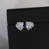 Stud Earrings Classic Design Fashion Jewelry Love Shaped Crystal For Woman Holiday Party Daily Earring