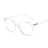 Solglasögon ramar runda glasögon man transparent lins kvinna glasögon vintage trending stilar märke optisk datakattögon öga