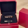 6 мм шириной 5 -го поколения золотая манжета браслет для любви сталь стальной дизайнер серебряной розовые женщины Мужчины отвертки браслеты0 дрдм