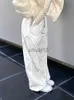 Spodnie damskie Capris Weekeep Kobiety spodnie Białe sznurka