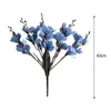 Dekorativa blommor 3D Silk Magnolia Branch Artificial High Quality Fake Flower for Wedding Decore Home Party Decoration Accessories