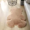 Tapijten Imitatie Bont Materiaal Teddybeer Cartoon Dier Vorm Tapijt Mat Sofa Tapijt Vloerkleed Tapete Infantil Badkamer Tapijten