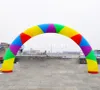 groothandel 8m B x 4m H (26x13.2ft) op maat gemaakte kleurrijke ronde zon opblaasbare aangepaste boog voor evenementdecoratie gemaakt in China