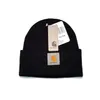 Tillbehör Herr- och kvinnors bollkapsel Designmärke Carhart Basic Fabric Mark Wool Hat Cold Hat Knit