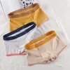 Underpants Men's Convex Pouch Underwear Student Cotton Panties Comfortable Breathable Personalized Waistband Boxer Shorts Boys Lingerie