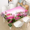 Pano de mesa borboleta tecido oxford quadrado/retangular capa de mesa à prova de poeira para festa decoração de casa capas de tv r230605