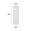 15ml /20ml Glass Vials With Screw Caps And Plastic Stoppers Small Clear Liquid Sample Vial Leak-Proof 12PCS