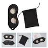 Sleep Masks Contoured Eye Mask Sleeping Blindfolds Adults Lashes Kit Breathable Sequin Set Eyeshade Imitation Silk 230603