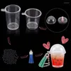 Portachiavi 204pcs Mini Cup Portachiavi Kit Bubble Tea Ciondolo Charm D0LC