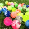 Sand Play Water Fun 20pcslot Rubber 19mm Cloud Bouncy Balls Funny Toy Jumping Mini Neon Swirl Bouncing for Kids Sports Games 230605