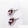 Charm Diy Personnalisé Sublimation Blanc Rond En Métal P O Boucles D'oreilles 10 Paire / Lot Y1010 Drop Delivery Jewelry Dhe3F