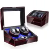 Watch Boxes & Cases Light Led Automatic Orbit Mabuchi Luxury Engine Winder Box Rotating May Contain Four Hanical Clos And 6 Quartz217t