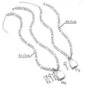 Pendant Necklaces Fashion Punk Silver Color Chain For Women Padlock Hip Hop Personality Jewelry Gothic Neck Decoration