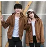 Damenjacken Kapuzenpullover Herren Frühlings- und Herbstpaare installierten junge koreanische Version der langärmeligen Strickjacke
