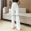 Spodnie damskie Capris 2022 Kobiety Summer Fashion Lose szerokie nogi spodnie Kobiet wysokiej talii Spodnie Panie Solidny kolor Szyfonowy Spodnie F34 J230605