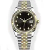 Montre de luxe multicolore pour homme datejust montres en argent et or lumineuses 116234 relogio masculino oyster perpétuel mouvement décontracté concepteur de montre SB033