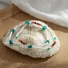 Cavigliere Bohemian irregolare multicolore pietra naturale corda catena cavigliera perline fatte a mano conchiglia donne sandali vintage gioielli da spiaggia a piedi nudi