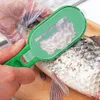 Pratique poisson échelle dissolvant détartreur grattoir nettoyant cuisine outil éplucheur fruits de mer pêche peau couteau outils cuisine Gadgets QH32