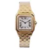 Uhr Saphir Glas Luxus Uhr Panthere Quarz Bewegung Fashion Watch Womens Elegante Armbanduhren Horloge Ladies Gold Uhren wasserdichte Handgelenk Uhr Frau