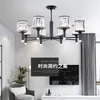 Pendant Lamps American Vintage Style Crystal Chandelier Lighting E27 LED Interface Iron Ceiling K9 Design Fixture