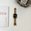 Mode Luxury Love Band för Apple Watch 8 7 6 41 45mm rostfritt stålrem för IWatch Ultra 5 4 3 38 40mm 44mm 42mm armbandstillbehör