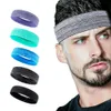 Sweatband Outdoor Sports Headband Portable Fitness Hair Bands Man Woman Hair Wrap Brace Elastic Cycling Yoga Running Exercising Sweatband 230603