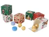 Jul advent kalender present wrap box kraft papper godis cookies box barn nyår fest present gynnar navidad xmas dekor