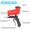 Spraypistolen Adjustable Pneumatic Sandblasting Gun Set 90psi Portable Home Sandblasting Machine Gravity Handheld Gun Set Rust Removal Device