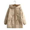 Trench-Coats Femmes Vestes coton parkas Vestes rembourrées hiver