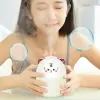 かわいいペット空気加湿器アロマセラピーディフューザーナイトライトネブライザーミストメーカーホームエッセンシャルオイルディフューザー用