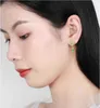 Charm Classic Tassel Earrings Gold Filled Rose Flower Chinese Style Water Drop Green Earrings for Women Jewelry Gift R230605