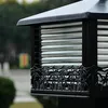 Wall Lamp Outdoor Lights Black Pillar Garden Gate Sconce Walkway Home Outside Light Include Bulb