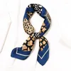 Scarves Women Cartoon Small Silk Square Scarf Unique Animal's Pattern Neckwear Stylish Headband Lady Protected Silky Bandana